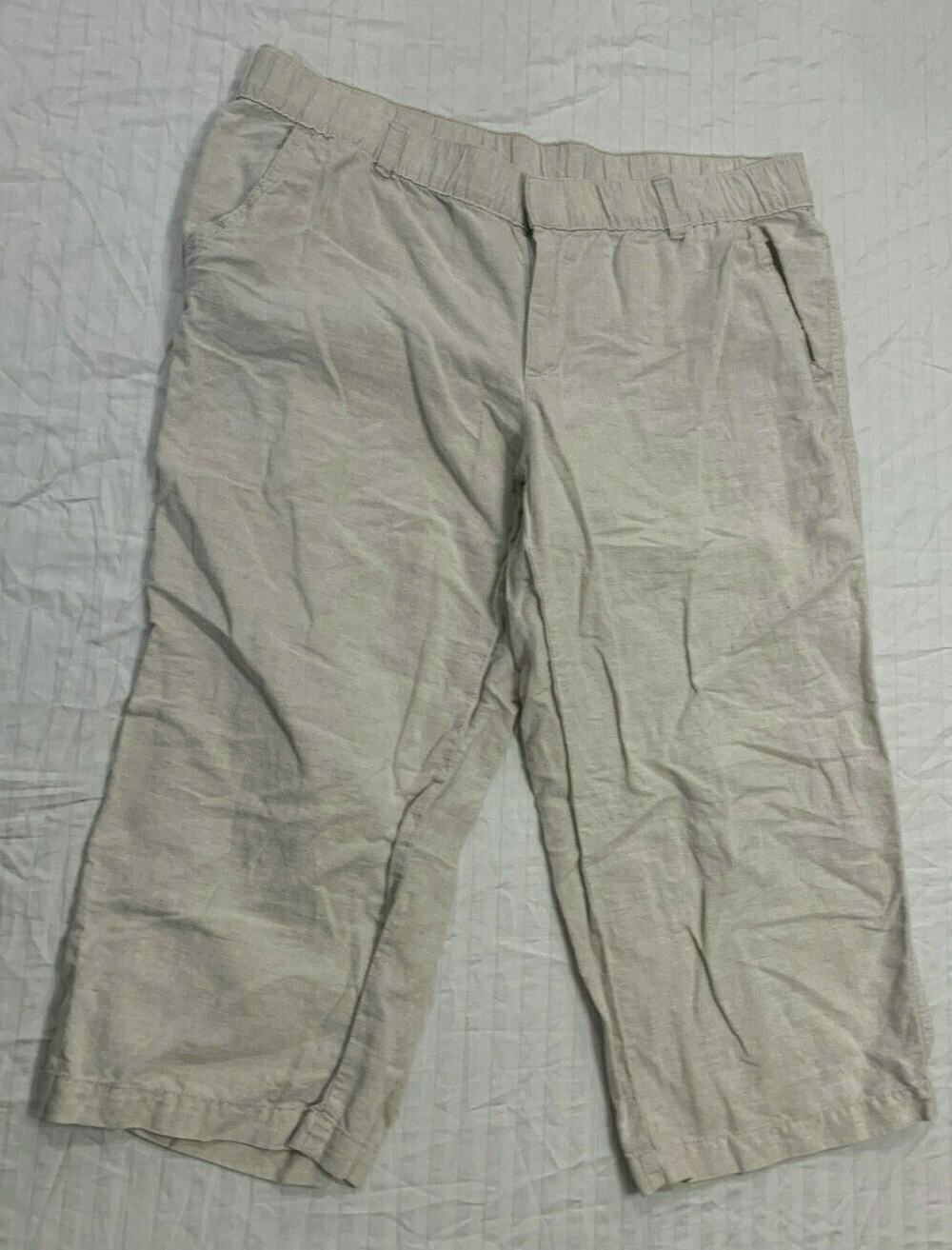 🍏🍏🍏 LIZ CLAIBORNE WOMENS CAPRIS PANTS SIZE L 🍏🍏🍏